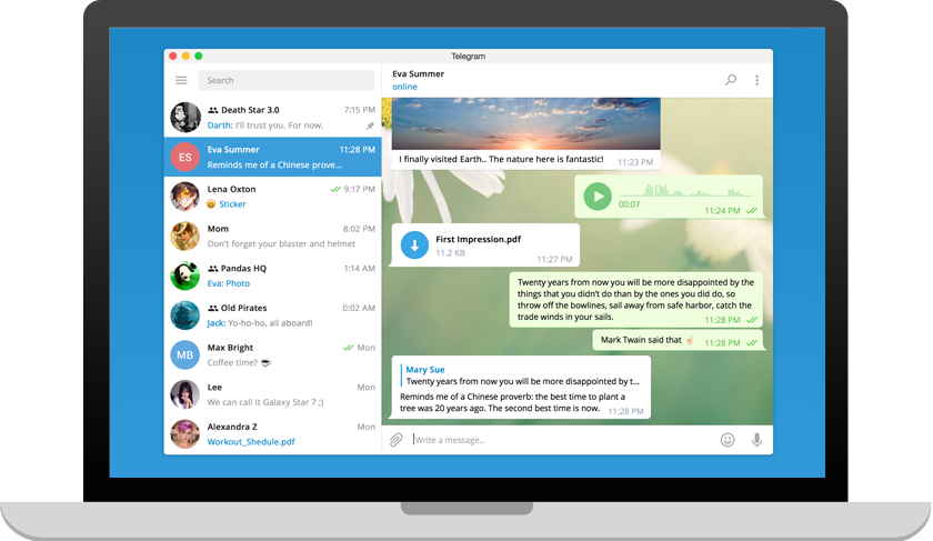 Telegram pour Windows
